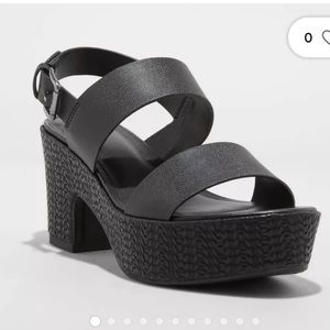 A New Day black platform sandals. Like new.